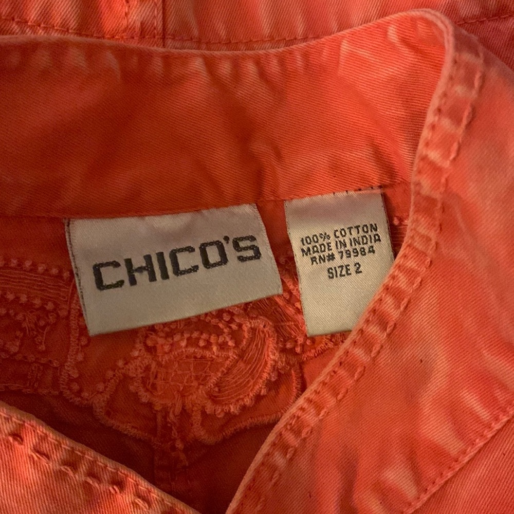 Chico’s Embellished cotton Jacket - Picture 8 of 8